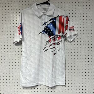 Golf American‎ Flag Polo Shirt Size Small